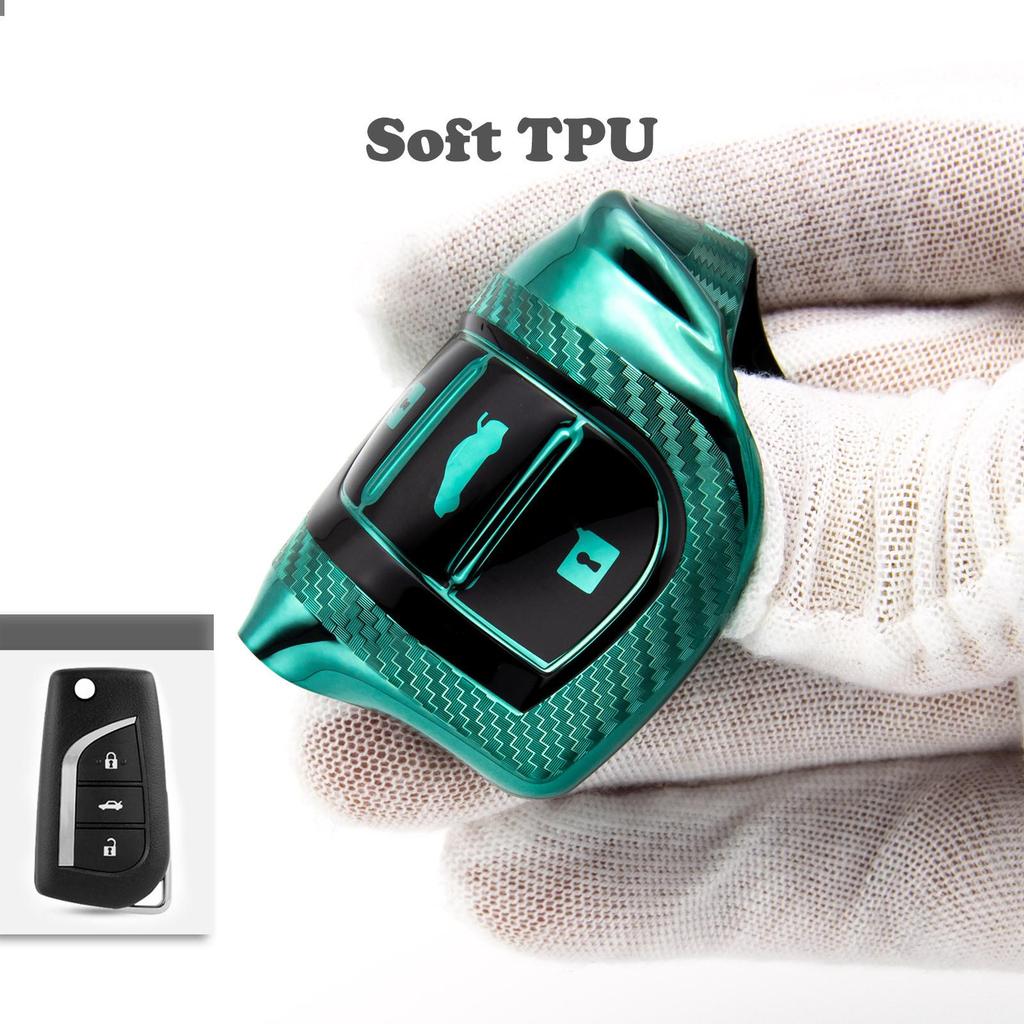 Toyota Corolla/Camry/Reiz CHR Carbon Fiber Key Shell Protective Cover