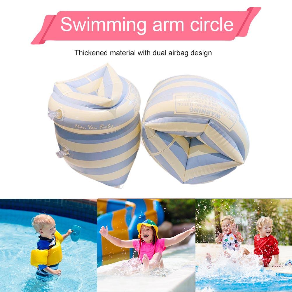Swimming Arm Ring Inflatable Pool Float Sleeve Water Play Equipment PVC Printed Swim Arm Bands Arm Float Rings for Beach Party