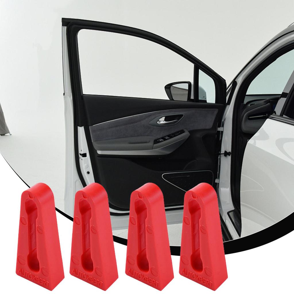 Door Lock Sound Deadener Damper 4PCS Car Lock Door Sound Deadening Damper Noise Reduction Door Side Protection Rubber Auto Door