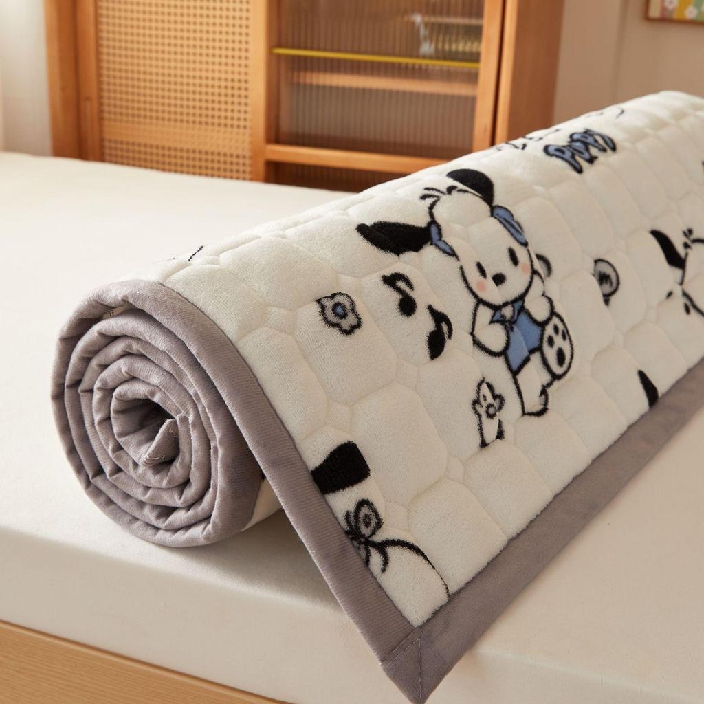 Dormitory Quilted Fleece Mattress Pad, 90×200 cm, Foldable Bunk Bed Sheet.