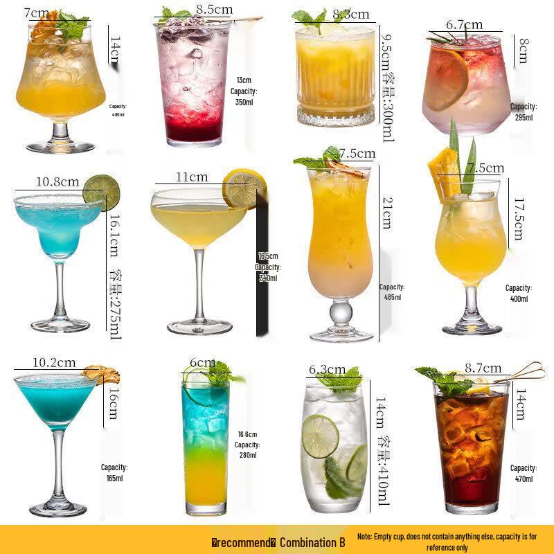 Collins & Cocktail Glass Set