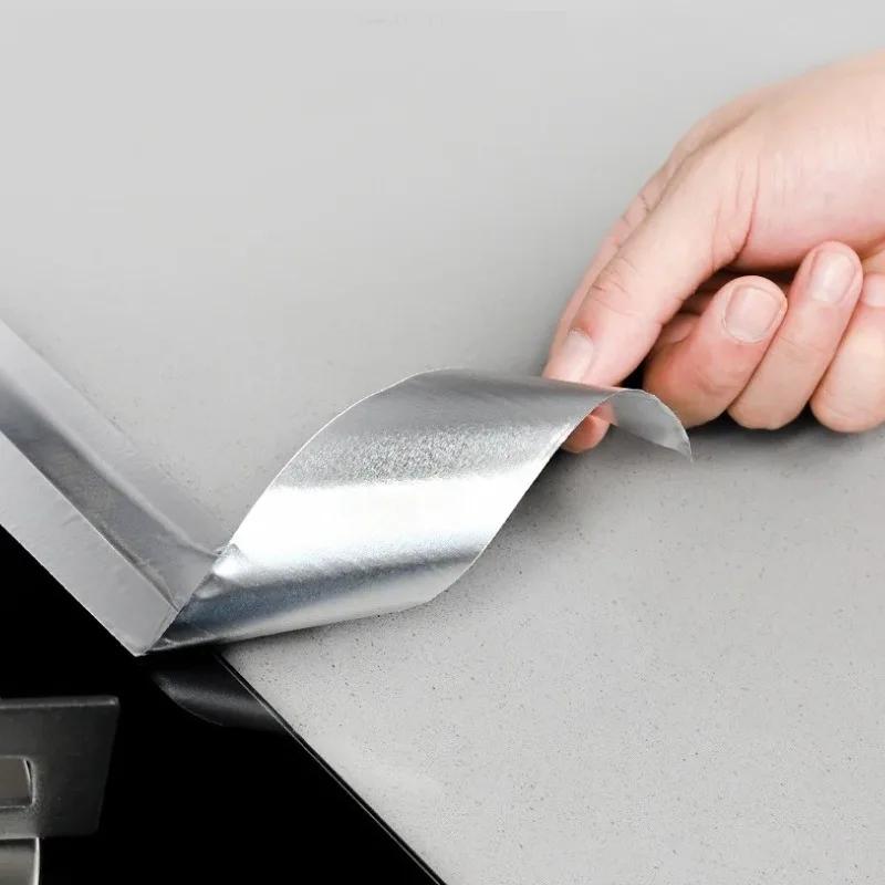 1/2 Rollen Aluminiumfolienband Wasserdicht Ölfest Küchenherd Spüle Dunstabzugshaube Rohr Reparaturband Selbstklebende Dichtungsstreifen