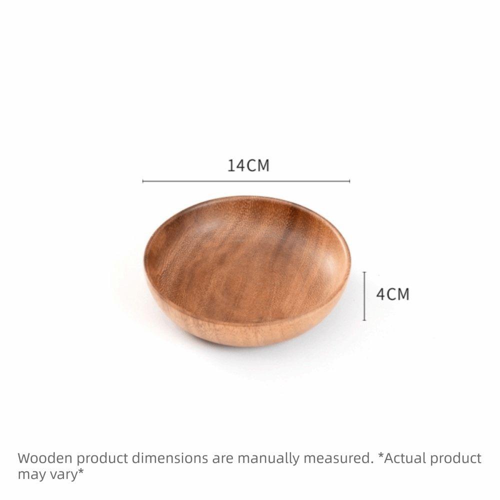 Ciotole di Legno Stile Giapponese Contenitori Rotondi per Cibo Nuove Ciotole per Insalata Articoli per la Cucina