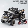 SSOO2 1:28 Ford Raptor F150 Alloy Diecast Car Model With With Sound Light Pull Back Car Toys For Children Xmas Gifts