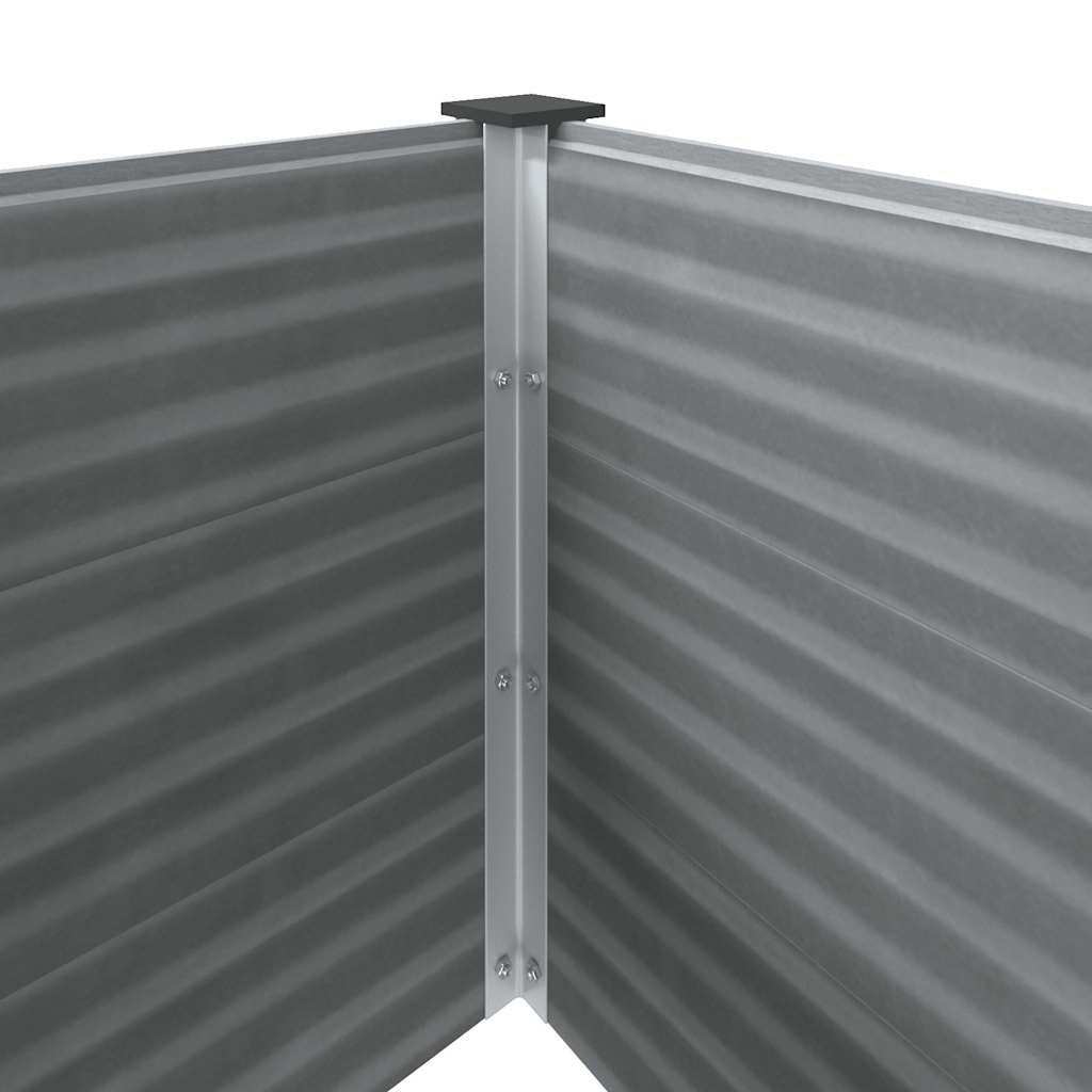 Garden Raised Bed 250 X 100 X 54 Cm WPC Gray