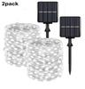 Pack of 4 Solar Fairy Lights Outdoor 400LED Fairy Lights Outdoor 8 Modes Copper Wire IP65 Warterproof for GardenPatio Yard Party