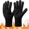 Hitzebeständige Silikon-Ofenhandschuhe, Lebensmittelqualität, 800°F (ca. 425°C) Isolierung, Verbrühschutz-Backhandschuhe