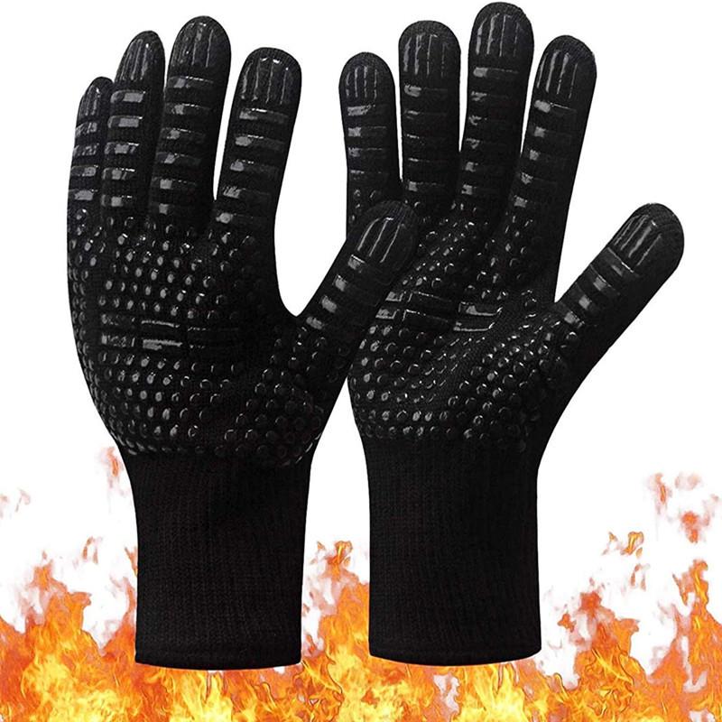 Hitzebeständige Silikon-Ofenhandschuhe, Lebensmittelqualität, 800°F (ca. 425°C) Isolierung, Verbrühschutz-Backhandschuhe