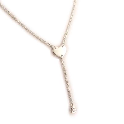 [D4460] - Silver 'Love' Necklace