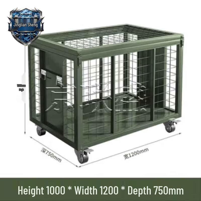 Folding Movable Storage Mesh Cage with Wheels