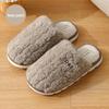 Winter 2023 Women's Plush Cotton Slippers: Cozy Velvet-Lined, Thick-Soled Comfort for Indoors