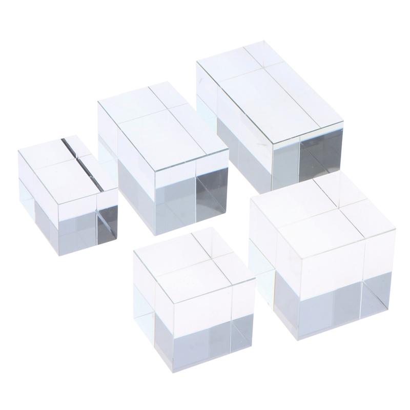 Engravable K9 Crystal Block Transparent Blank Cube Glass Paperweight for Home Office Desk Decor DIY Art Craft