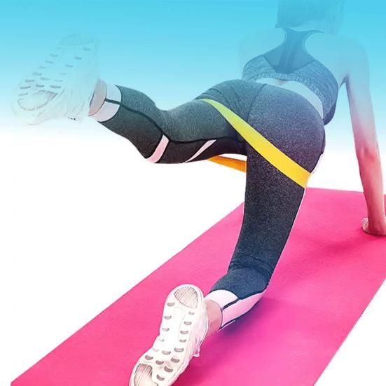 Resistance Band Glutes Hip Building Booty Band Yoga Workout Legs Thighs Elastic Exercise Band Stretching Training Band Home Gym Fitness Equipment