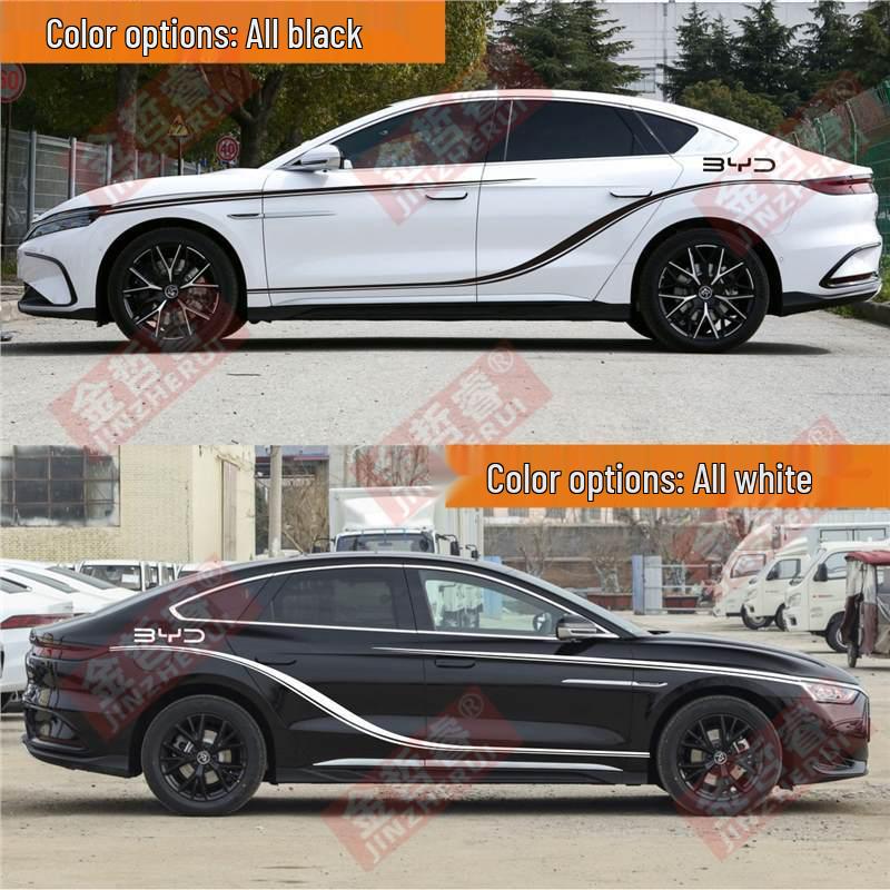 Samolepky na auto BYD Seal: Přizpůsobte si své Han EV DMI sportovními, personalizovanými nálepkami na karoserii.