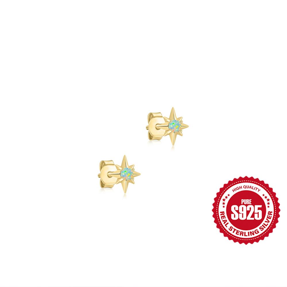 

ROXI Серьги из стерлингового серебра 925 пробы с белым цирконом и опалом для женщин и девушек, свадебные, обручальные украшения, изящная застежка-гвоздик