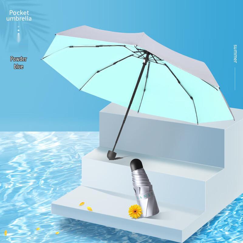 Oujiewang UV Protection Compact Folding Umbrella