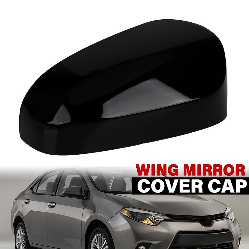 Side Wing Mirror Cover W/O Turn Signal Light For Toyota Corolla 2014-2017 US Model Glossy Black/White Rearview Mirror Housing