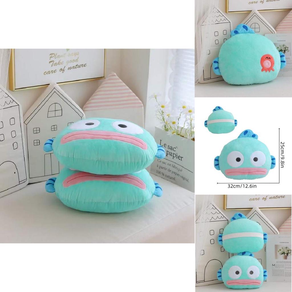 Cartoon Anime Mermaid Hantham Plush Doll, Ugly And Soft, Cushion For Sofa And Bed