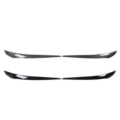 2 Pcs Headlight Eyebrow Headlamp Eyelid Cover Trim Frame Decal Cover for 3 Series E92 E93 LCI 2010 T