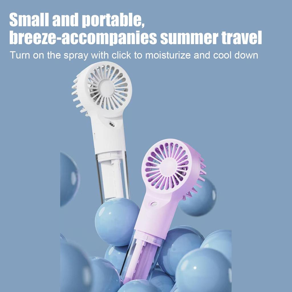 Portable Misting Fan Rechargeable USB 4 Speeds Portable Mist Fan Household Electricity And Equipment For Summer Beach Camping