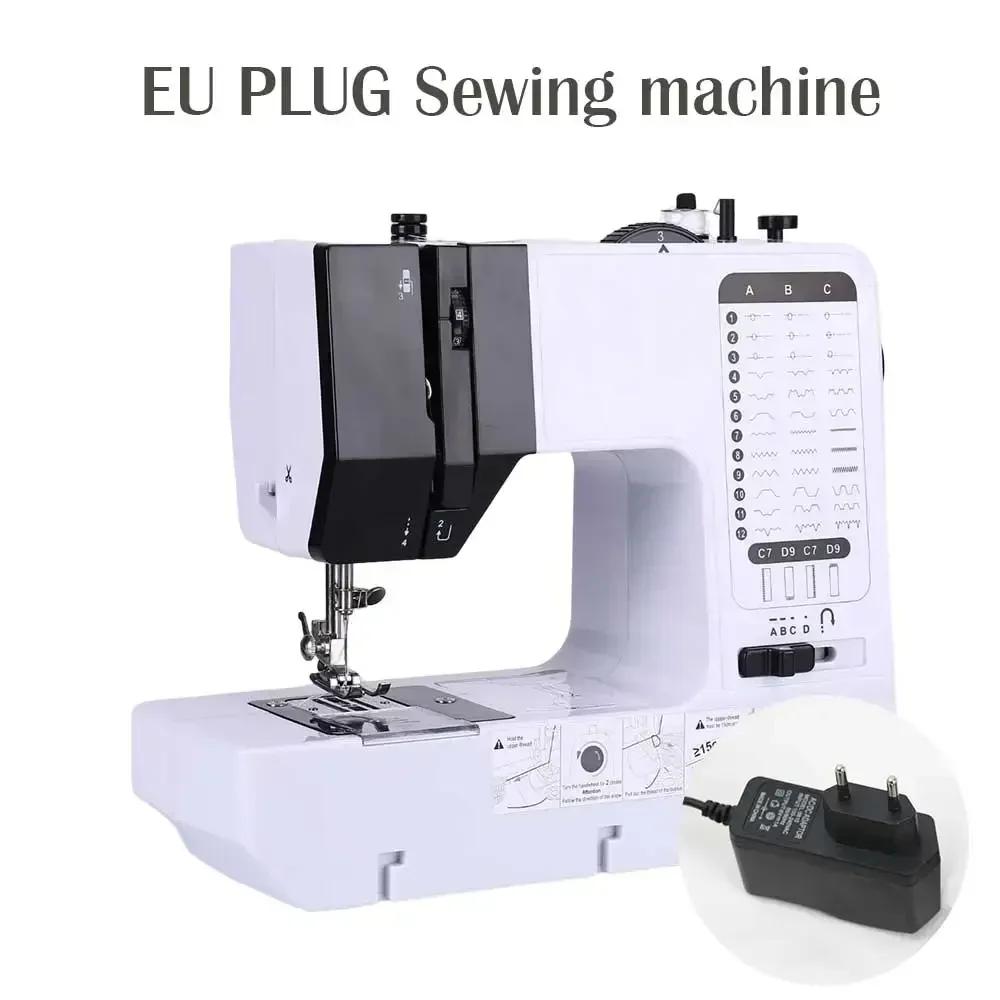 Sewing Machine 38 Stitches Mini Portable Handy Replaceable Presser Foot Winding Overlock Start Button Electrec With Pedal Repair