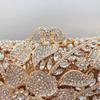 Pochette de soirée Dai Wei à strass et fleurs - Accessoire élégant pour mariée et banquet