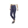 Adidas Solid Color Logo High Waist Fitness Leggings Women Bottoms Navy-Blue HC6638