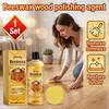 Jarrary Beeswax Wood Furniture Polish & Conditioner, Gentle Cleaning for Dust and Dirt, Restores Natural Shine for Wood Surfaces 1 Set