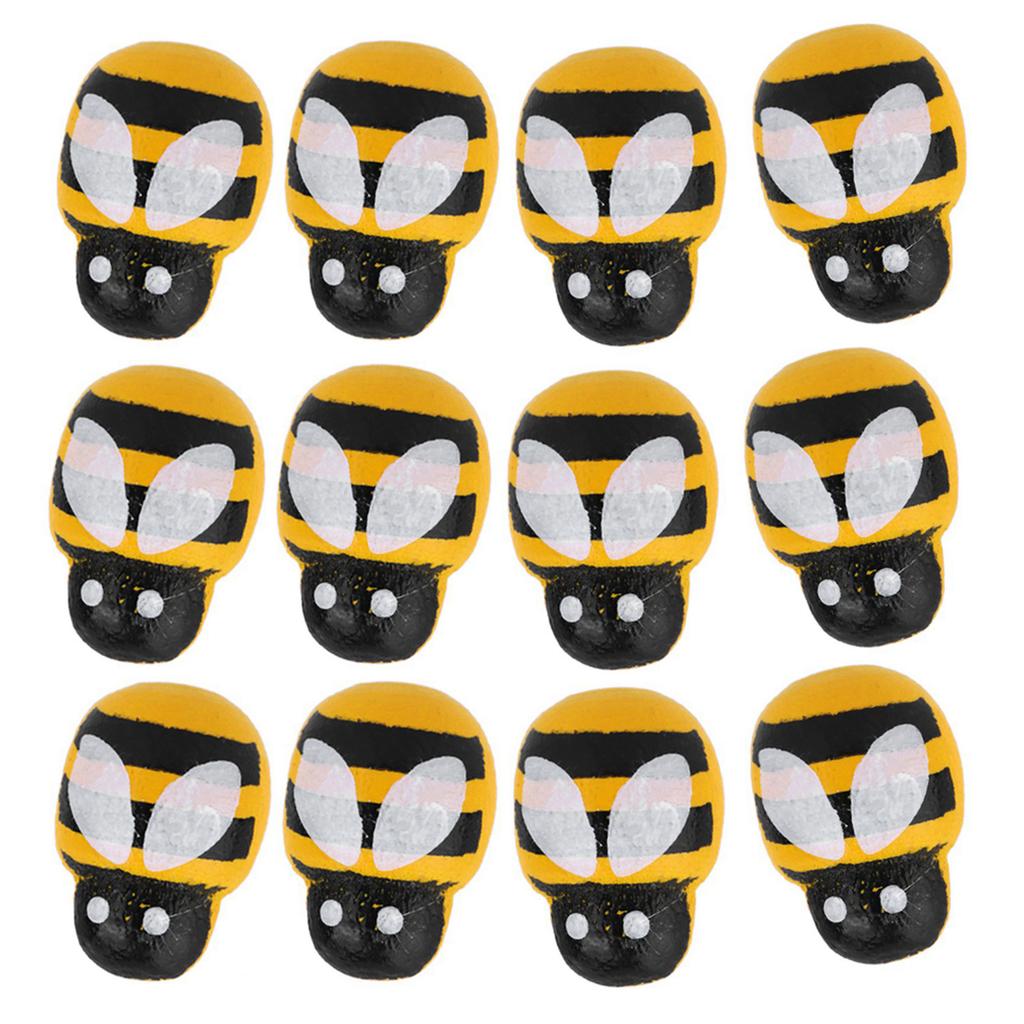 100PCS Small Wooden Insect Stickers Mini Decorative Sticker for Embellishment Card Making