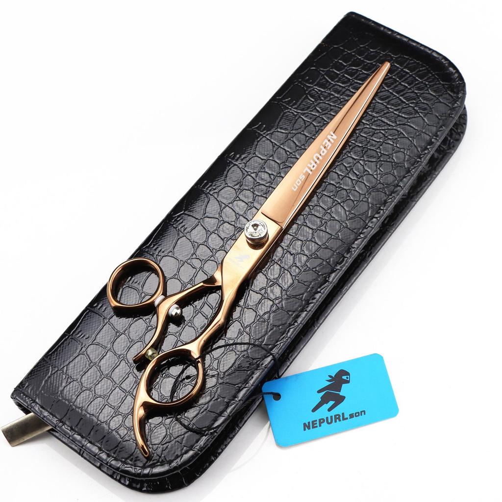 8.0" Antique Bronze ZBC-80 Pet Grooming Shears with Swivel Handle and Bag
