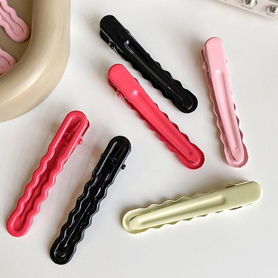 10 st Hårnålar för Kvinnor Breda Platta Halkfria Design Luggar Upplocksningar Halvuppsatta Hårstilar Hårklämmor Portabla Godisfärgade Håraccessoarer