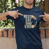 Best Cat Dad Ever TShirt Funny Fathers Day Cat Lover Gift Printed Man Personalized Cotton Summer Fashion Oneck Shortsleev