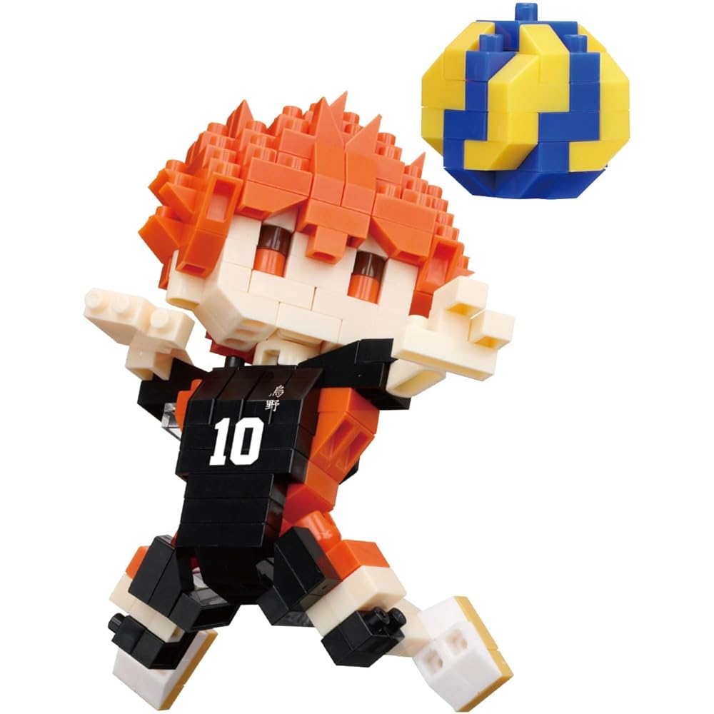 Kawada Nanoblock Haikyuu Shoyo Hinata Building Set 400 Pieces Educational Toy