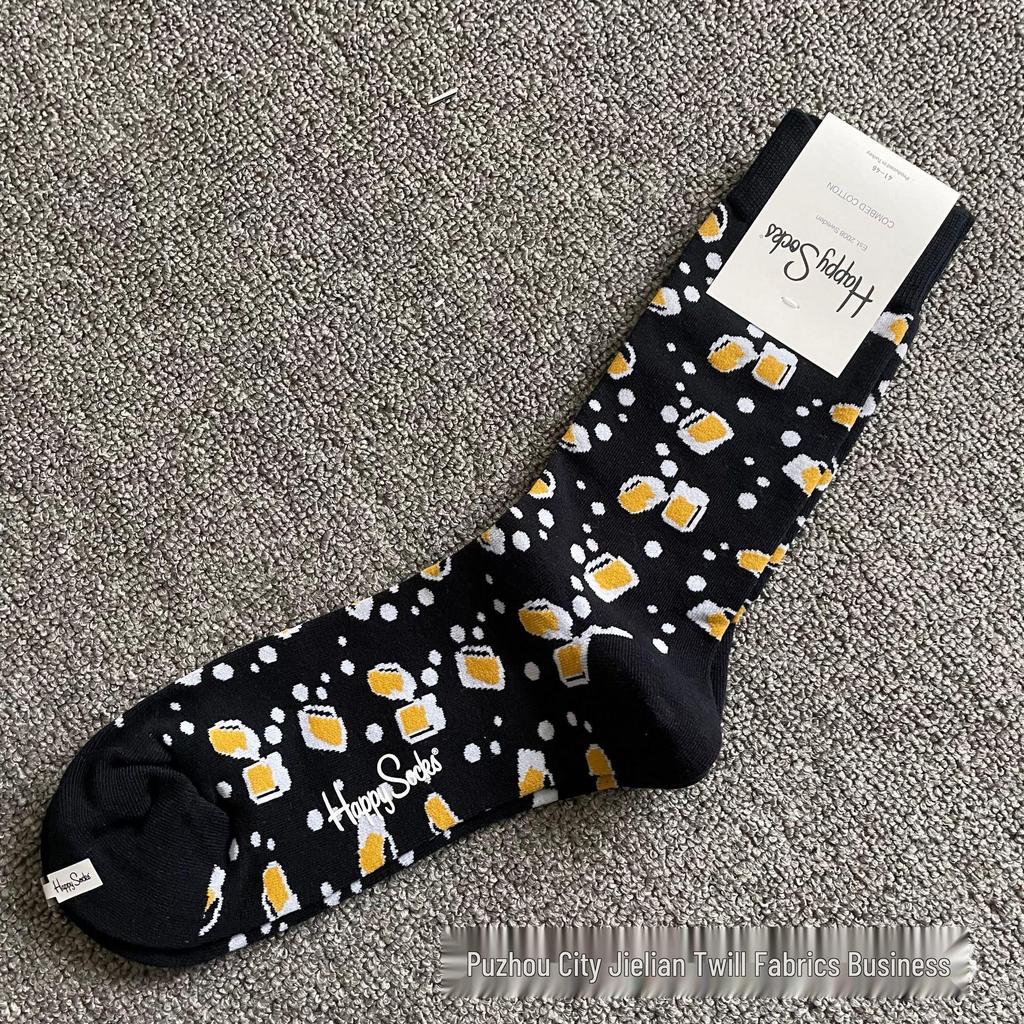 Hippy Happy Ανδρικές Ευέλικτες Μοντέρνες Μόδες Κάλτσες Μήκους Μέσης Γάμπας από Βαμβάκι