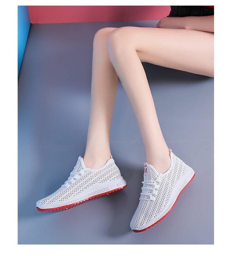 Old Beijing Women's Flat Soft Sole Casual Mesh Dance Sneakers