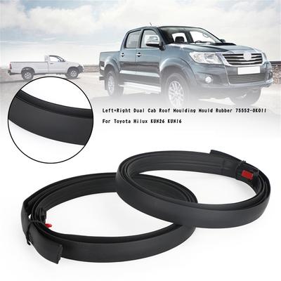 Double Cab Roof Molding, Rubber Molding 75552-0K011/75551-0K011 For Toyota Hilux Kun26 Kun16, Car Accessories, Left &Amp; Right