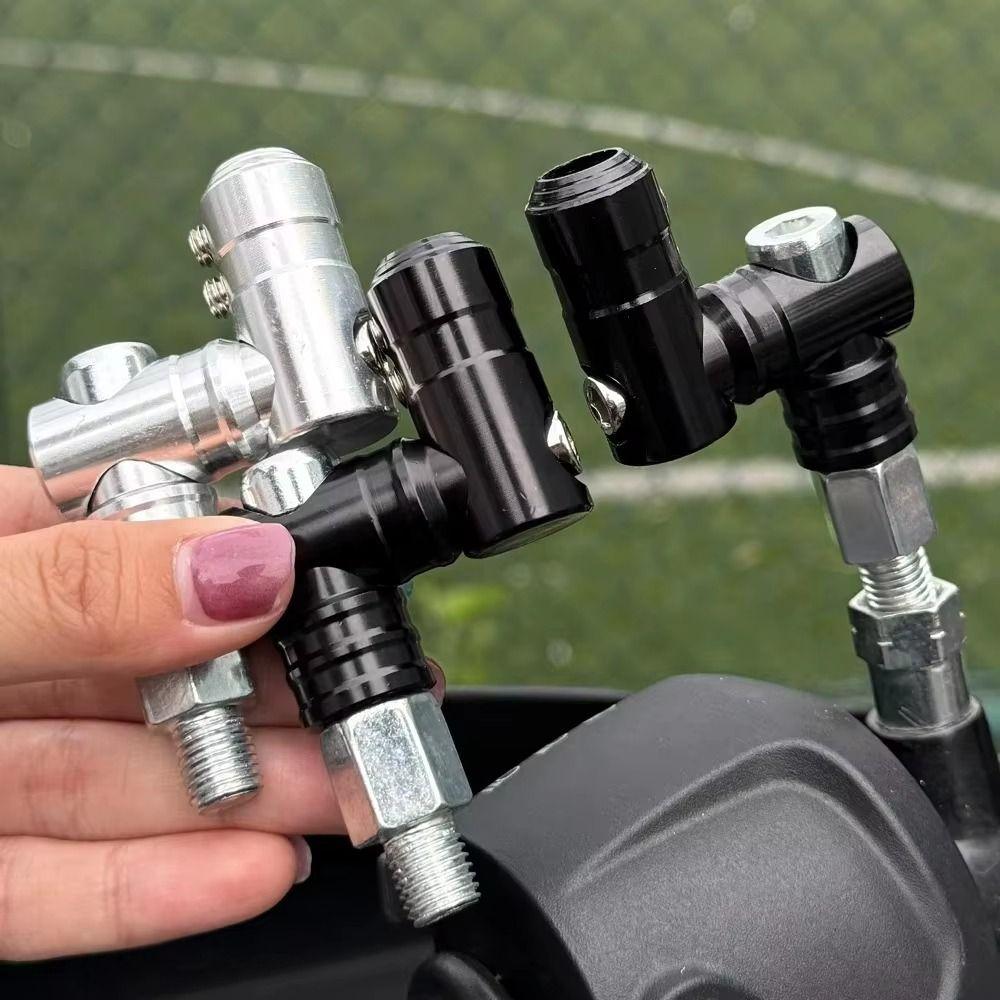 2Pcs Adjustable Motorcycle Mirror Mount Aluminum Zinc Zinc Alloy Mirror Riser Bracket  Bike Accessories