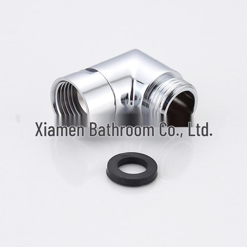 Handheld Shower Arm 90° Elbow Adapter with Swivel Connector