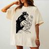 Choso T-Shirt Damen Harajuku Psychedelische Ästhetik Kawaii T-Shirt Punk Bequem Grafik Koreanische Kleidung Popkultur Grafik