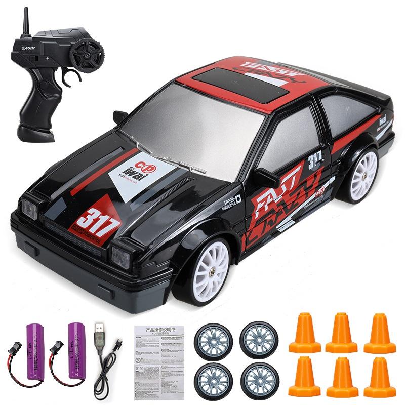 ABBL1 Remote Control 2.4G High Speed Drift Rc Car 4WD AE86 Model GTR Vehicle Car RC Toy Racing Cars Toy for Children Birthday Gift