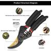 Gardening Scissors SK5 Fruit Tree Pruning Shears Garden Thick Branch Shears Floral Pruning Shears Fruit Picking Shears