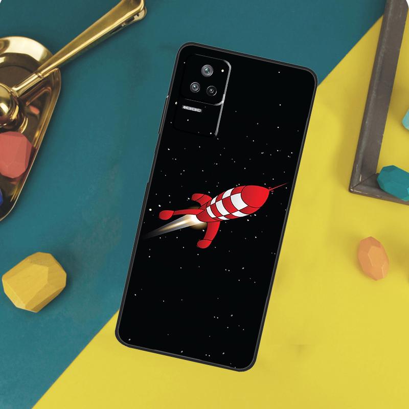 Cartoon Rocket Case For Xiaomi 14T 11T 12T 13T Pro 13 14 15 Ultra POCO X7 Pro X3 X5 X6 F5 F6 M6 Pro Funda