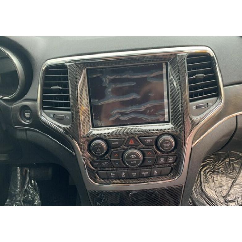 For Jeep Grand Cherokee 2014- Carbon Fiber Center GPS Navigation Panel Cover