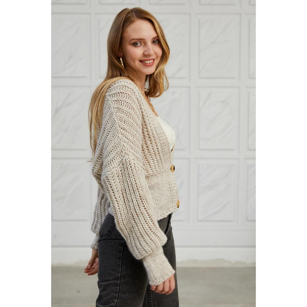 Women's Adjustable Patterned Side Tie Knitwear Sweater