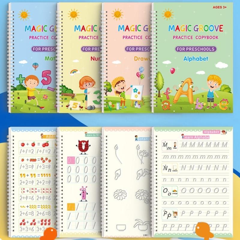 Magisches Übungsheft für Kinder - Verbessern Sie die Handschrift mit diesen wiederverwendbaren Büchern