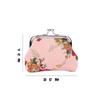 Women  Floral Mini Hasp Retro Clutch Bag Small Wallet Credit Card Holder Coin Purse
