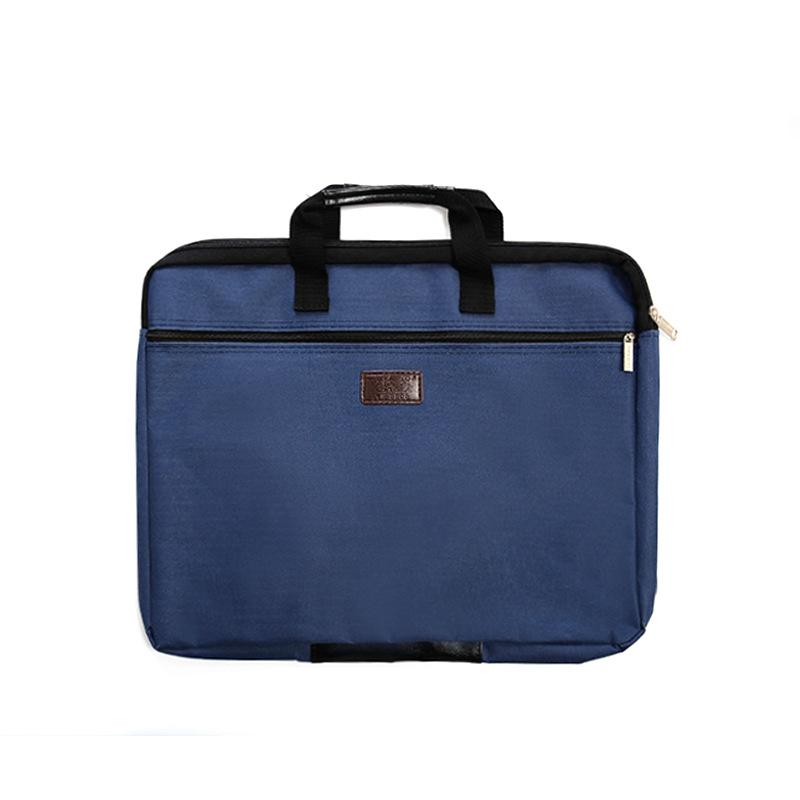 A4 Waterproof Double-Layer Canvas Conference and Document Bag with Logo Printing