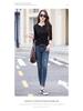 Women's V-Neck Long-Sleeve Slimming Casual Top - Fall 2025 Fashion, Age-Reducing, Loose Fit