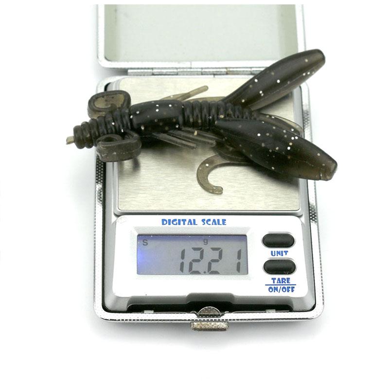 HENGJIA 2Pc 9CM-12G Lifelike Cricket Plastic Soft Bait for Bass Trout Pike Perch