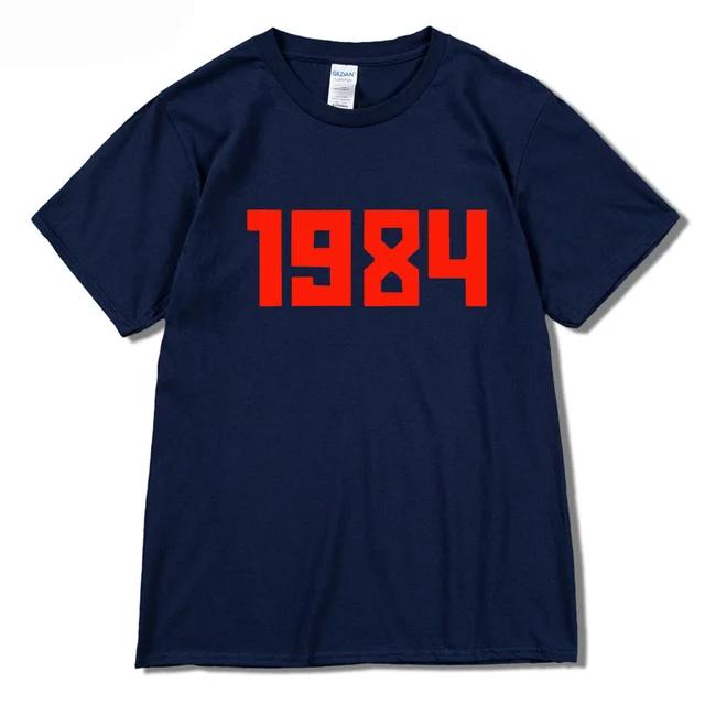 

2024 Brand New 1984 Red Letters Print Men Women Tshirts Casual Cotton Hipster Funny t shirt For Unisex Hip Hop Tops Tee 4XL